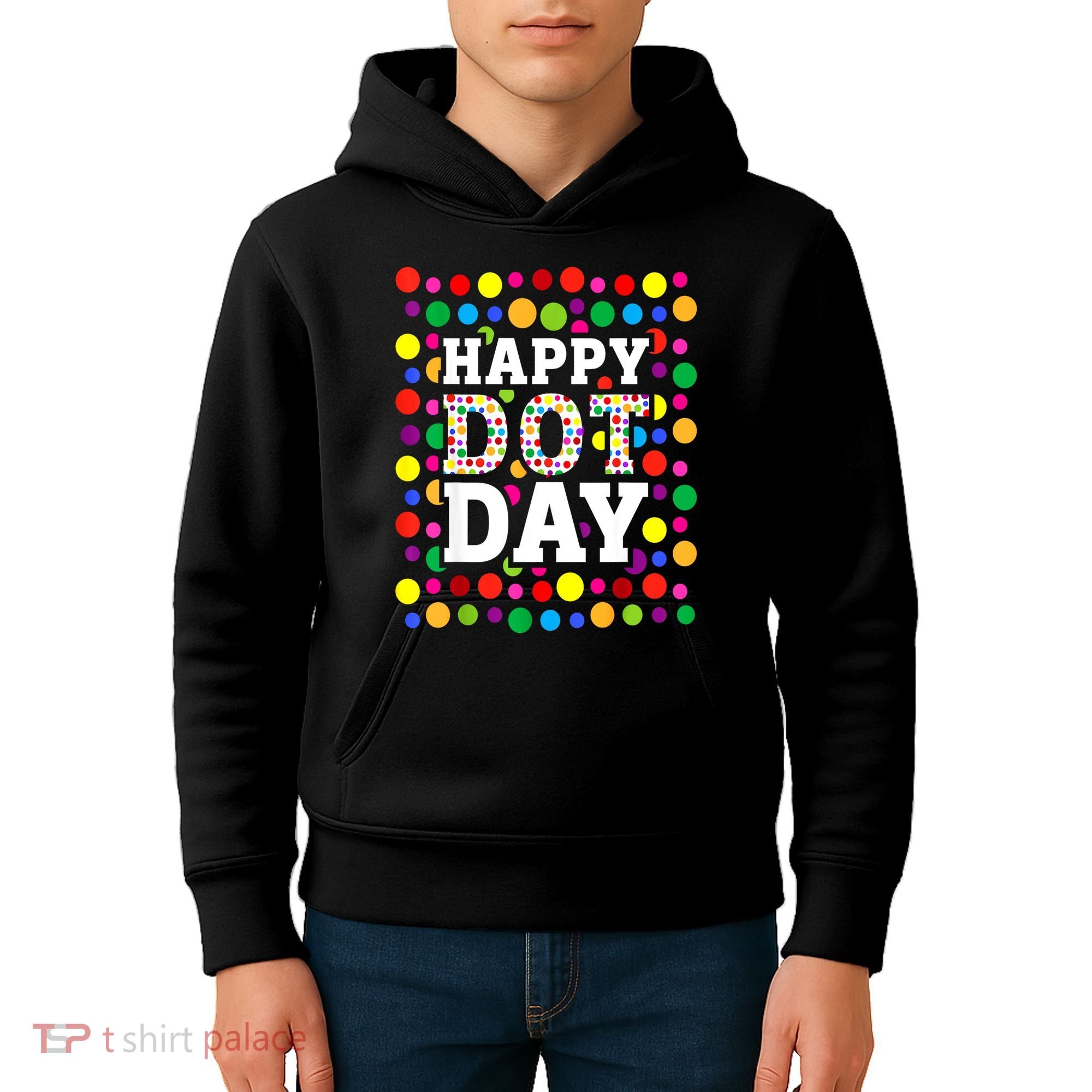 Dot Day September 15th For Teacher Happy Dot Day Gift Kids Hoodie