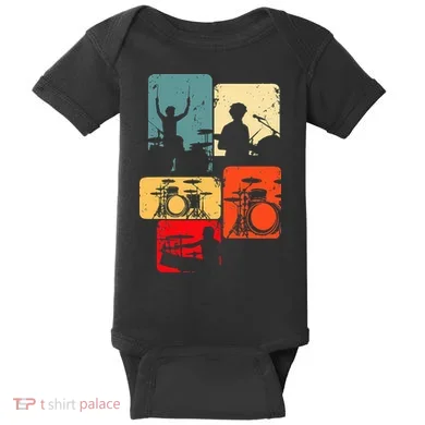 Drummer Drum Sticks Baby Bodysuit