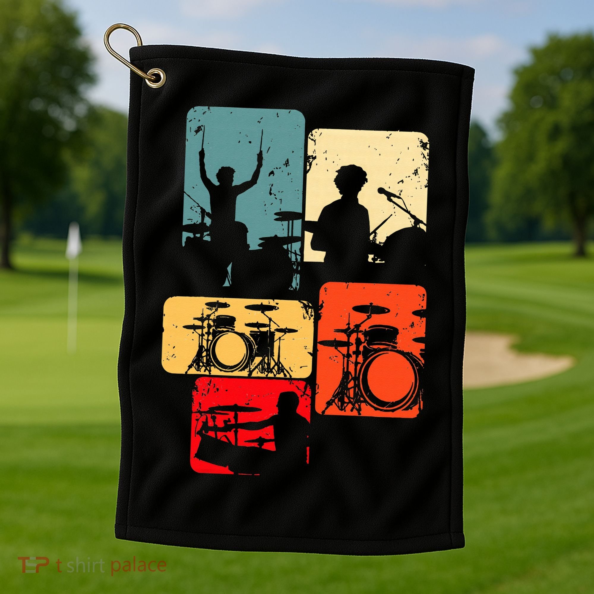 Drummer Drum Sticks Golf Towel