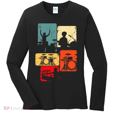 Drummer Drum Sticks Women's Long Sleeve Shirt