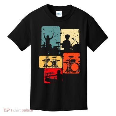 Drummer Drum Sticks Kids T-Shirt