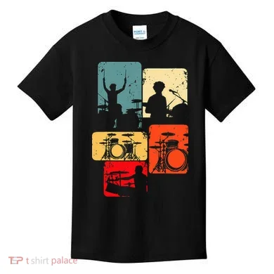 Drummer Drum Sticks Kids T-Shirt