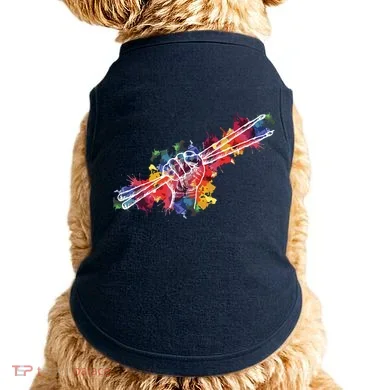 Drummer Drum Set Drumsticks Doggie Tank