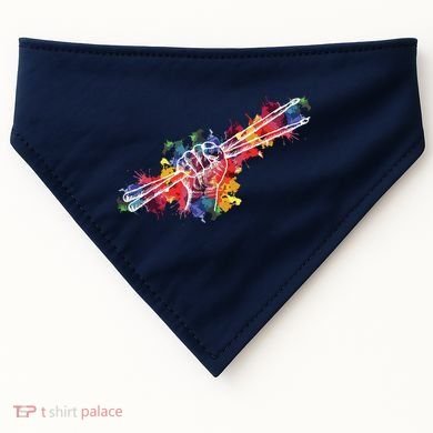 Drummer Drum Set Drumsticks USA-Made Doggie Bandana