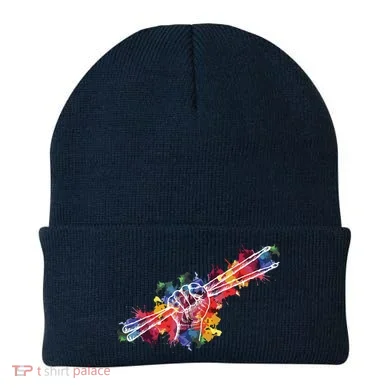 Drummer Drum Set Drumsticks Beanie