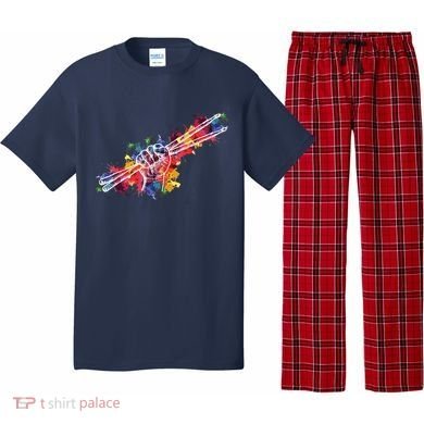 Drummer Drum Set Drumsticks Pajama Set