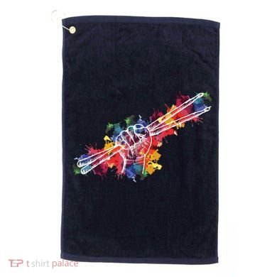 Drummer Drum Set Drumsticks Golf Towel