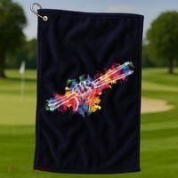 Drummer Drum Set Drumsticks Golf Towel thumb 1