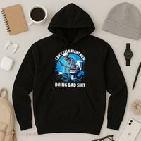 Doing Dad Shit Dad Joke Skeleton Dad Funny Dad Fathers Day Hoodie thumb 3