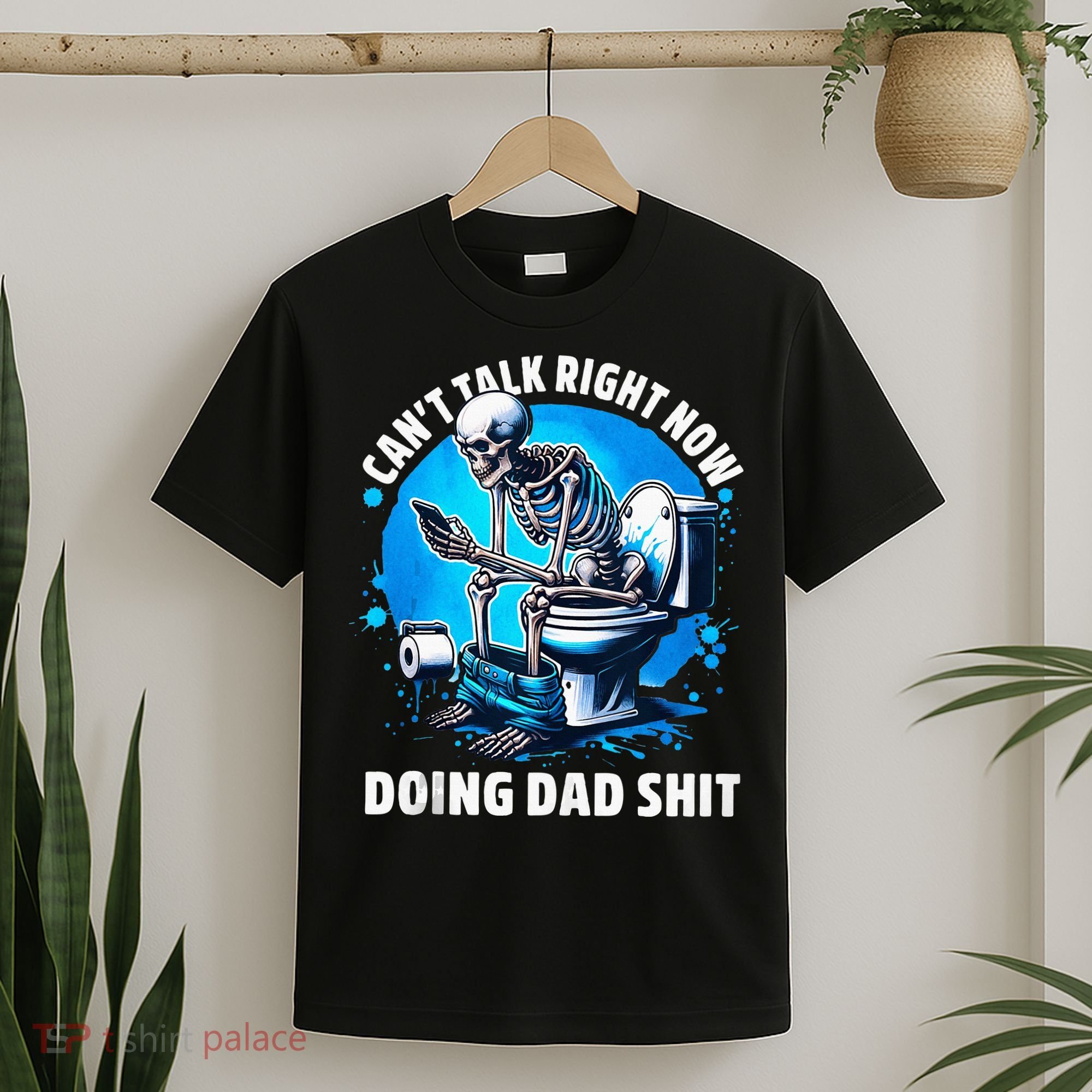 Doing Dad Shit Dad Joke Skeleton Dad Funny Dad Fathers Day T-Shirt
