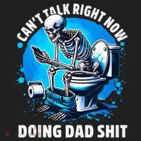 Doing Dad Shit Dad Joke Skeleton Dad Funny Dad Fathers Day Beanie thumb 2
