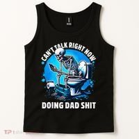 Doing Dad Shit Dad Joke Skeleton Dad Funny Dad Fathers Day Tank Top thumb 2