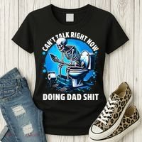 Doing Dad Shit Dad Joke Skeleton Dad Funny Dad Fathers Day Women's T-Shirt thumb 3