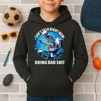 Doing Dad Shit Dad Joke Skeleton Dad Funny Dad Fathers Day Kids Hoodie thumb 2