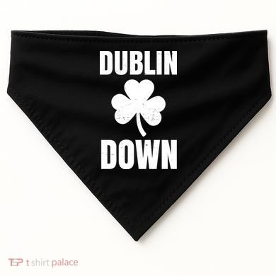 Dublin Down St Patricks Day Clover USA-Made Doggie Bandana