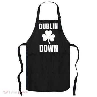 Dublin Down St Patricks Day Clover Apron