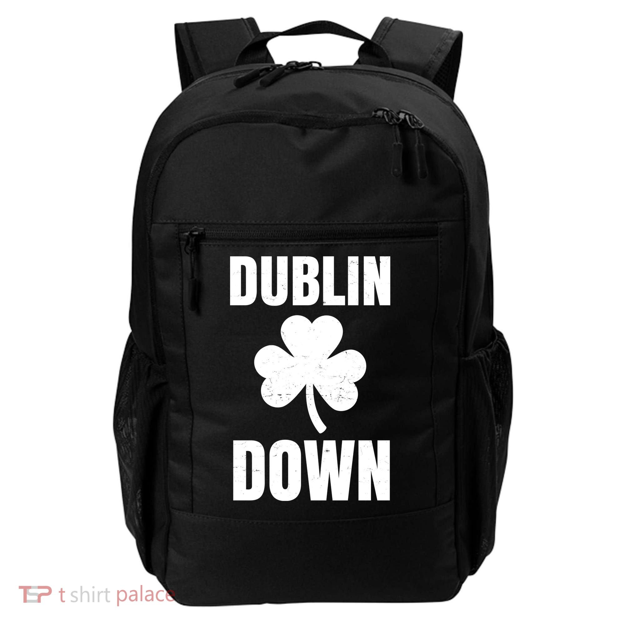 Dublin Down St Patricks Day Clover Backpack