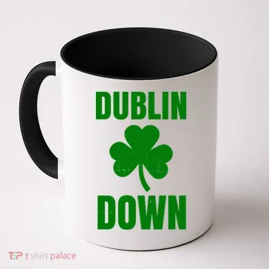 Dublin Down St Patricks Day Clover Coffee Mug