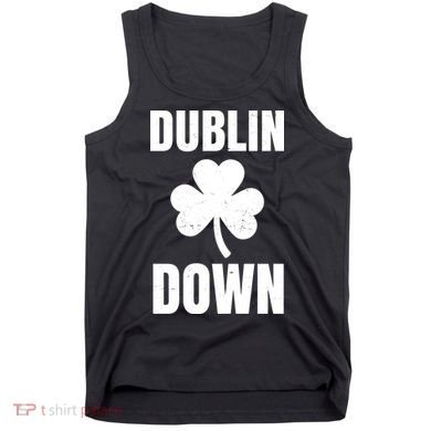Dublin Down St Patricks Day Clover Tank Top