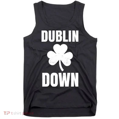 Dublin Down St Patricks Day Clover Tank Top