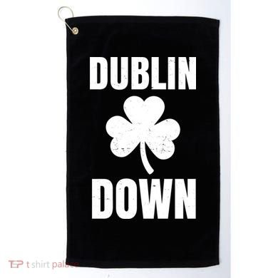 Dublin Down St Patricks Day Clover Golf Towel