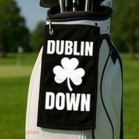 Dublin Down St Patricks Day Clover Golf Towel thumb 2