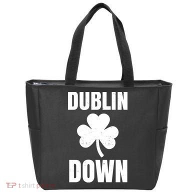 Dublin Down St Patricks Day Clover Tote Bag