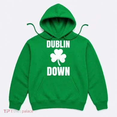 Dublin Down St Patricks Day Clover Hoodie