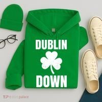 Dublin Down St Patricks Day Clover Hoodie thumb 4