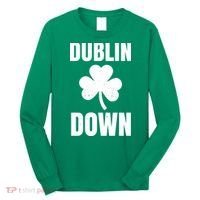 Dublin Down St Patricks Day Clover Long Sleeve Shirt thumb 0