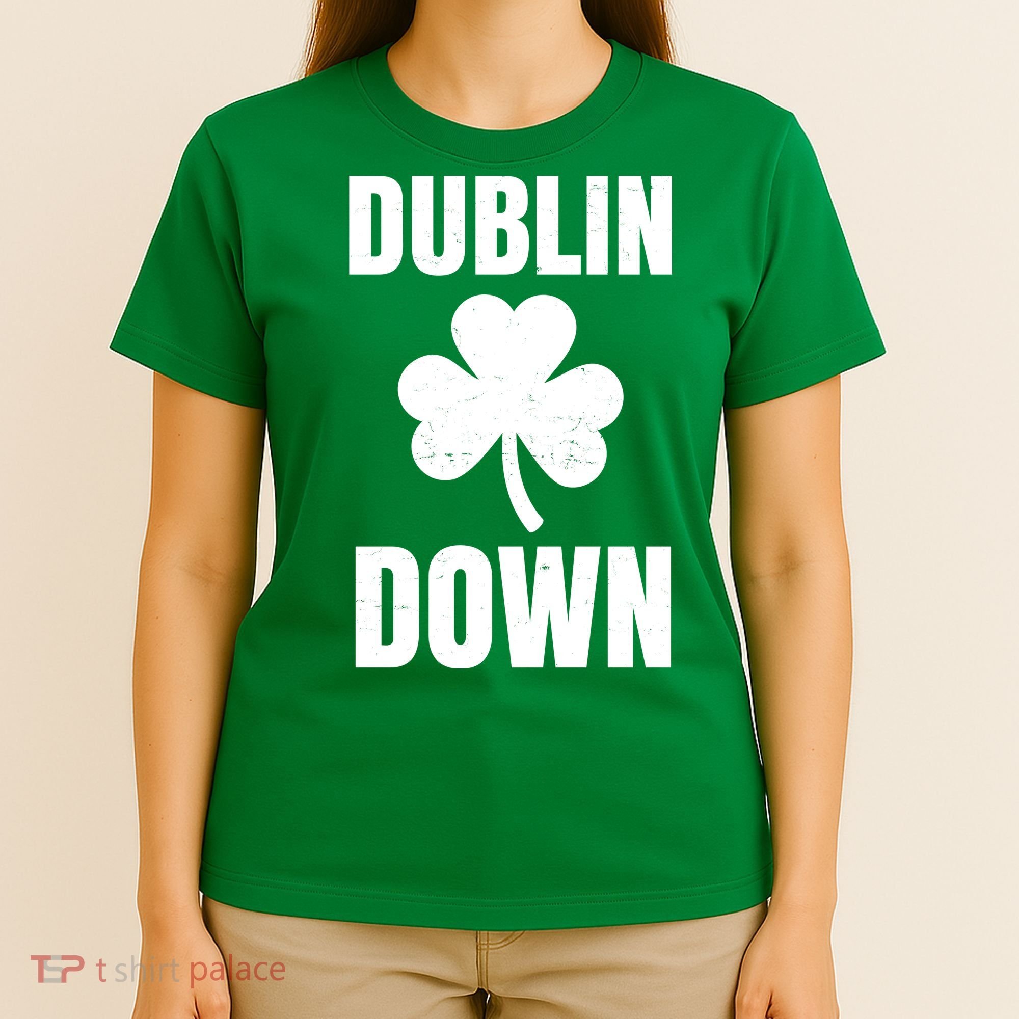 Dublin Down St Patricks Day Clover T-Shirt