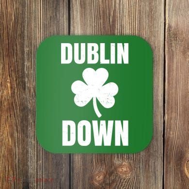 Dublin Down St Patricks Day Clover Coaster