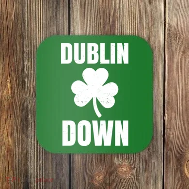 Dublin Down St Patricks Day Clover Coaster