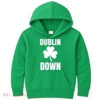 Dublin Down St Patricks Day Clover Kids Hoodie thumb 0