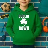 Dublin Down St Patricks Day Clover Kids Hoodie thumb 2