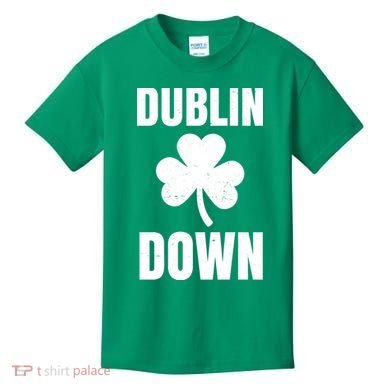 Dublin Down St Patricks Day Clover Kids T-Shirt