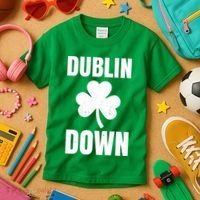 Dublin Down St Patricks Day Clover Kids T-Shirt thumb 3