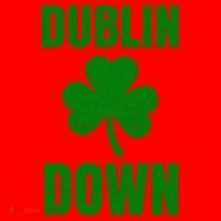 Dublin Down St Patricks Day Clover Santa Hat thumb 1