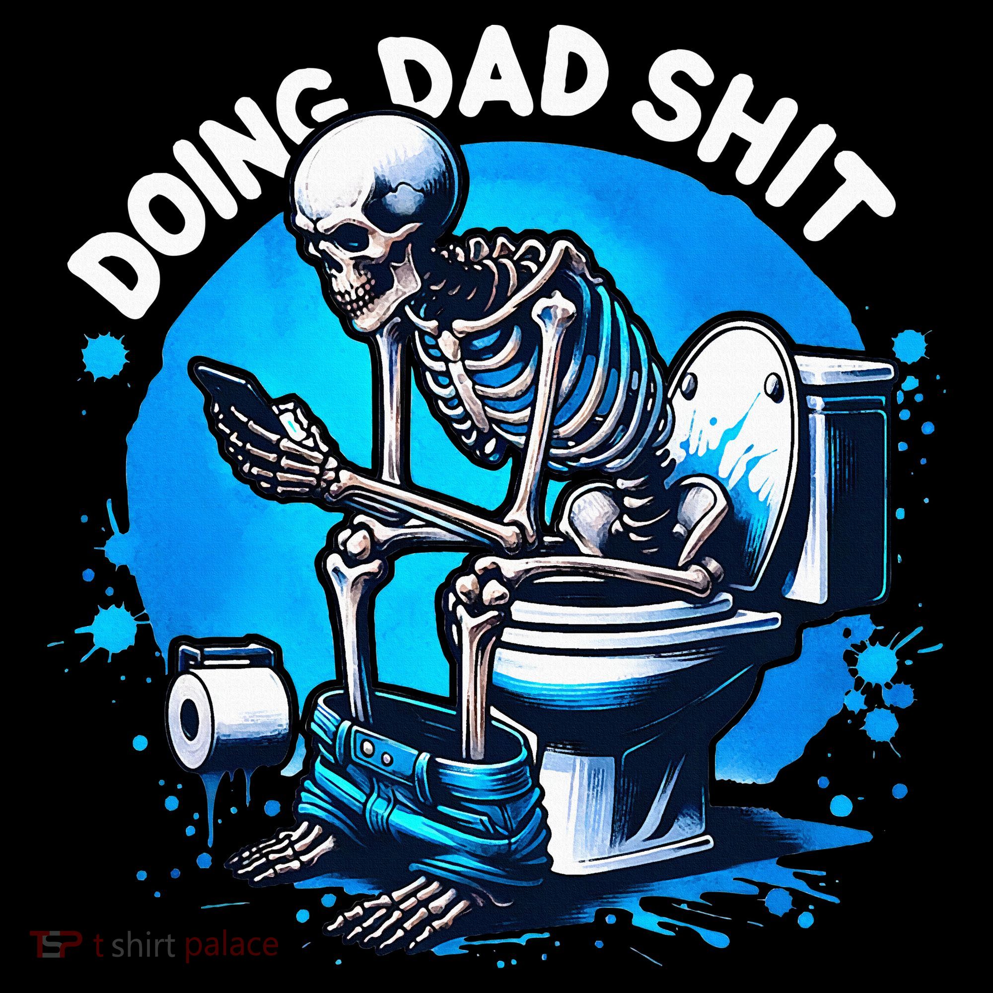 Doing Dad Shit Dad Joke Skeleton Dad Funny Dad Fathers Day Apron