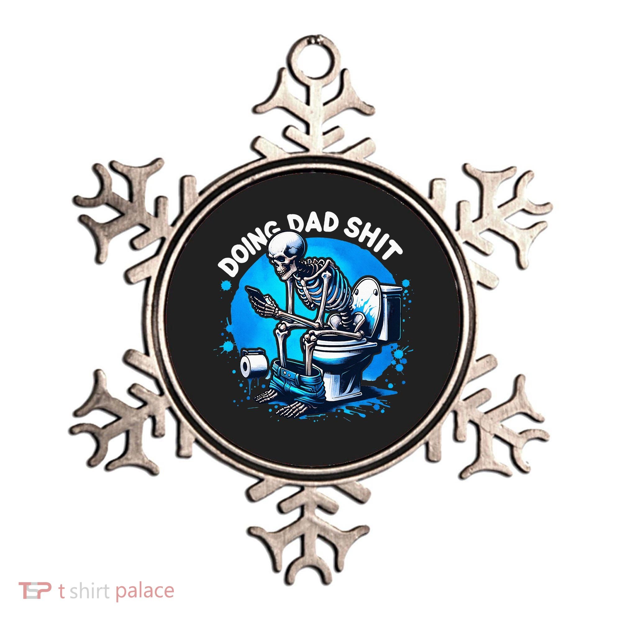 Doing Dad Shit Dad Joke Skeleton Dad Funny Dad Fathers Day Ornament