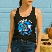 Doing Dad Shit Dad Joke Skeleton Dad Funny Dad Fathers Day Women's Tank Top thumb 2