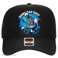 Doing Dad Shit Dad Joke Skeleton Dad Funny Dad Fathers Day Hat thumb 0