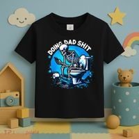 Doing Dad Shit Dad Joke Skeleton Dad Funny Dad Fathers Day Toddler T-Shirt thumb 3