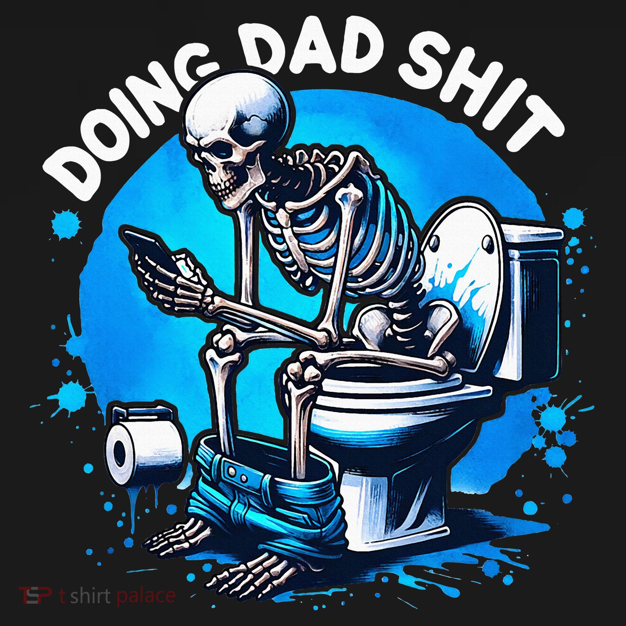 Doing Dad Shit Dad Joke Skeleton Dad Funny Dad Fathers Day Kids Hoodie