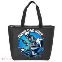 Doing Dad Shit Dad Joke Skeleton Dad Funny Dad Fathers Day Tote Bag thumb 0