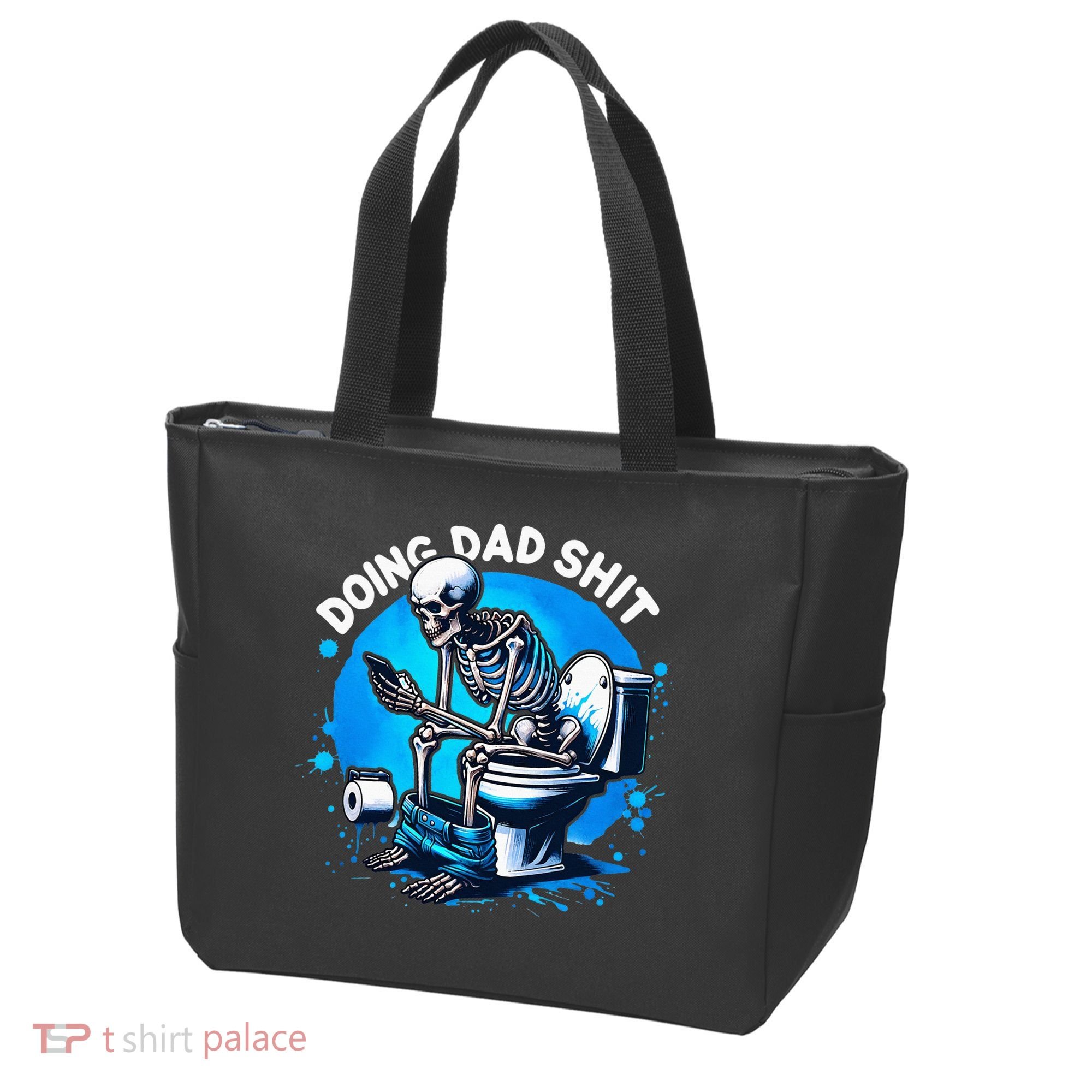 Doing Dad Shit Dad Joke Skeleton Dad Funny Dad Fathers Day Tote Bag