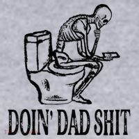 Doing Dad Shit Funny Skeleton Dad Joke Women's Sweatshirt thumb 2