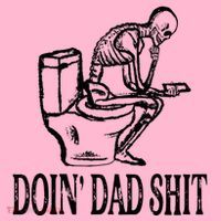 Doing Dad Shit Funny Skeleton Dad Joke Coaster thumb 2