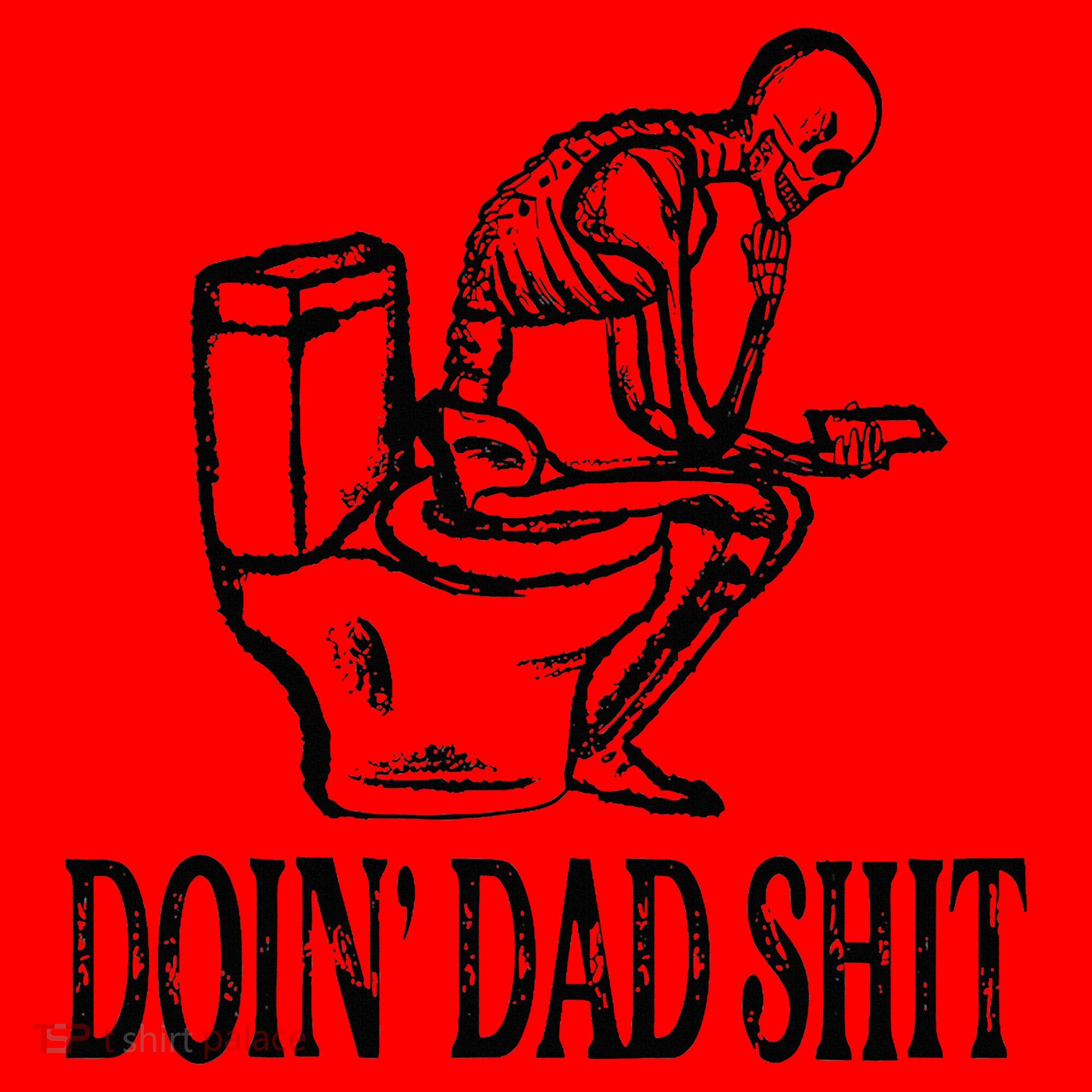 Doing Dad Shit Funny Skeleton Dad Joke Santa Hat