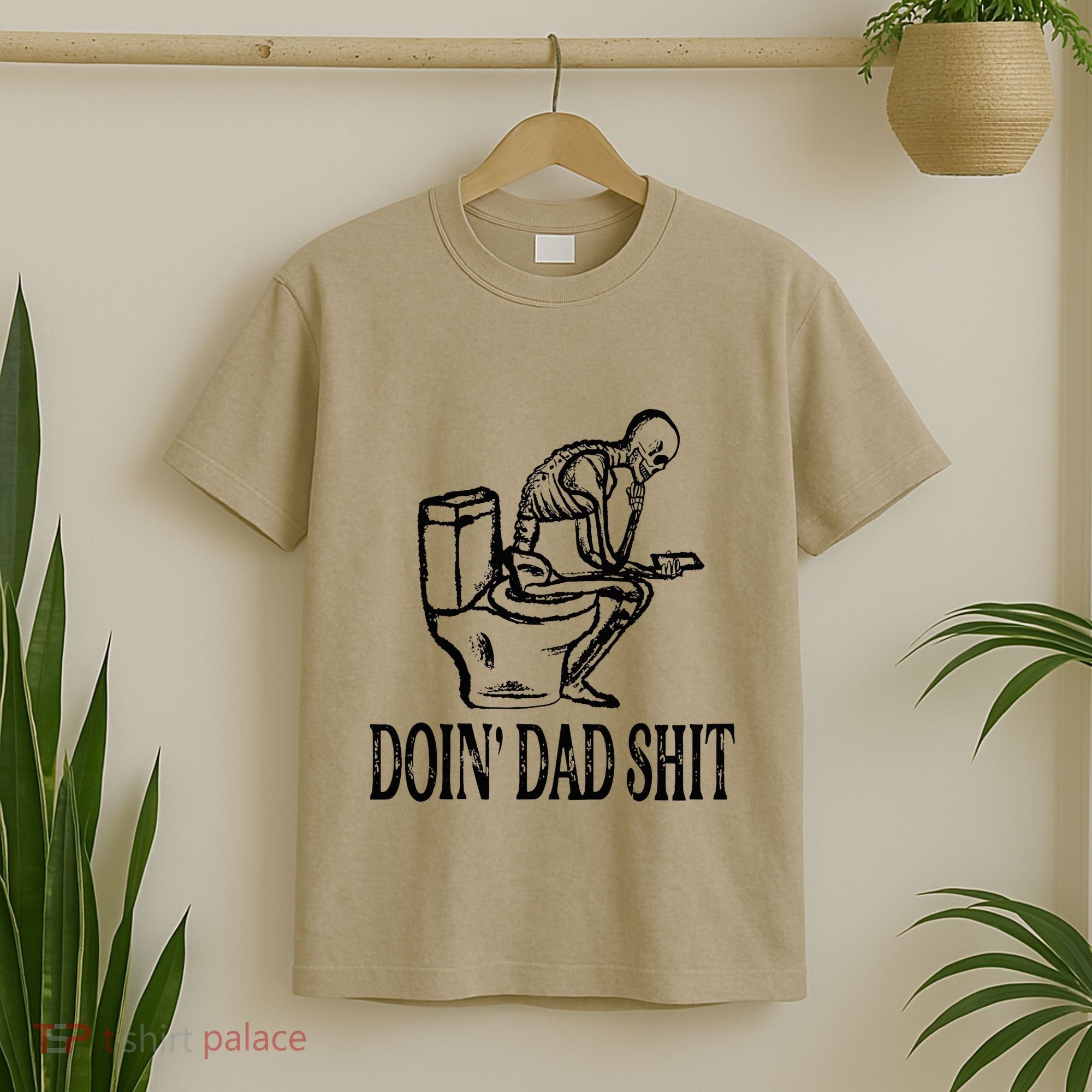 Doing Dad Shit Funny Skeleton Dad Joke T-Shirt